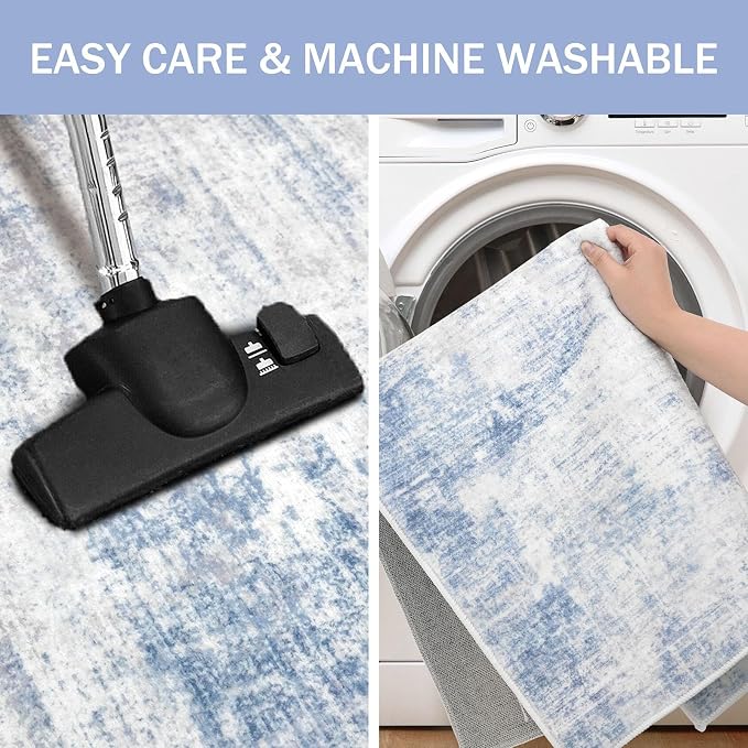 IOHOUZE Abstract Runner Rug 3x7 Ft Washable Runners - Image 3