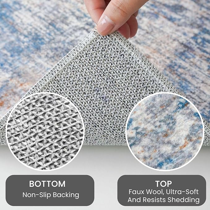 IOHOUZE Abstract Area Rug 3x4 Ft Washable Rugs - Image 4