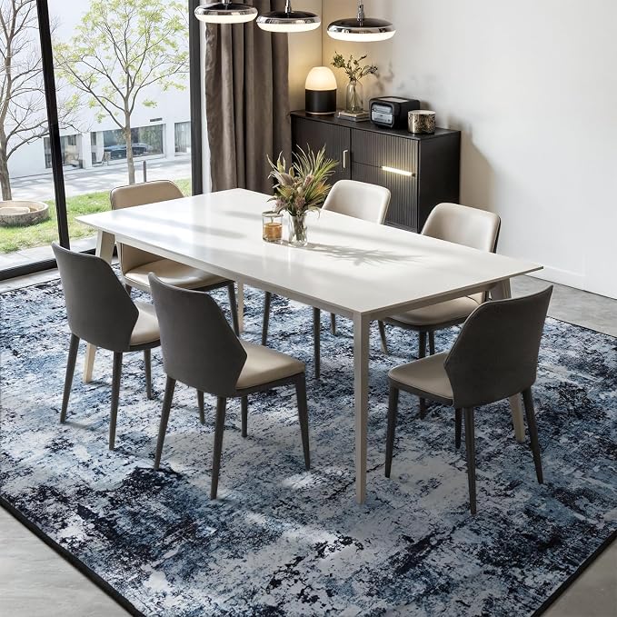 Rugflix 6x8 Area Rugs for Living Room, Washable Large Rug Stain-Resistant Low - Image 3