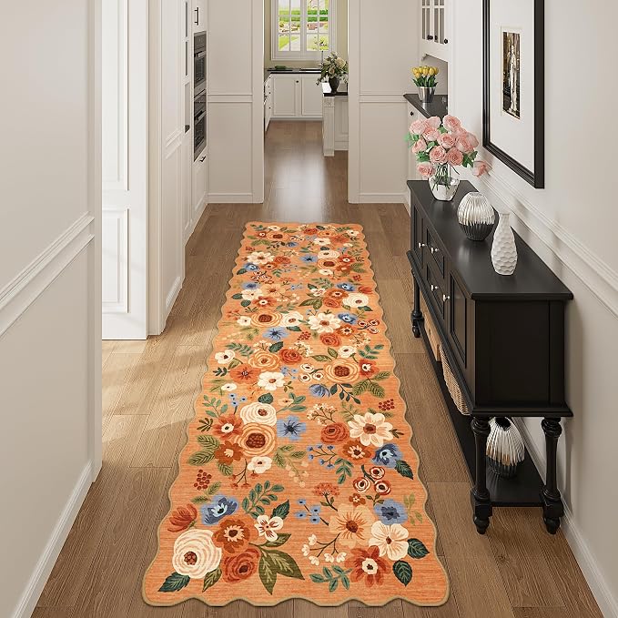 DUKINO 2.6x8 Runner Rug for Hallway, Washable Kitchen Rug - Image 5