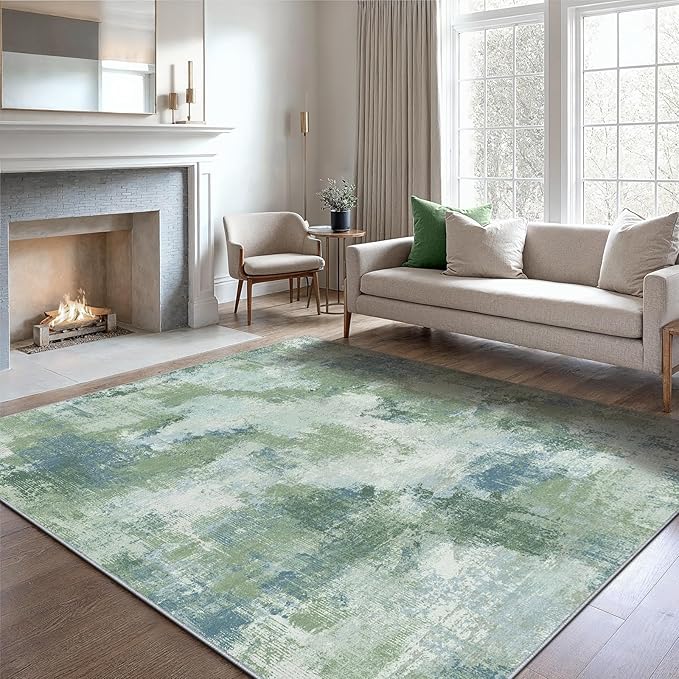 6x9 Area Rugs for Living Room, Modern Abstract Washable Rug by AMADAHOMEFURNISHING