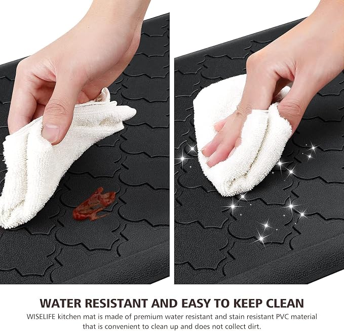 WISELIFE Kitchen Mat Cushioned Anti Fatigue Floor Mat, Thick Non Slip - Image 4