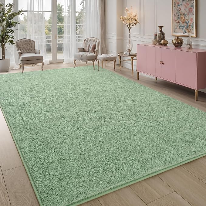 Pettop 5x7 ft Light Green Area Rugs - Image 7