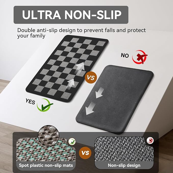 YDKGL Kitchen Mats for Floor Kitchen Rugs Non Slip Washable, Super Absorbent - Image 3