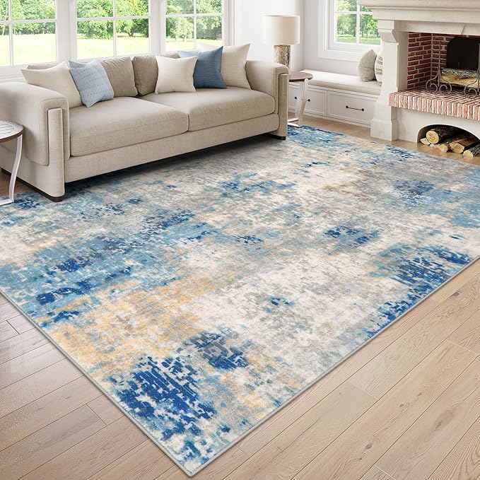Lahome Modern Abstract 9x12 Area Rugs by Lahome