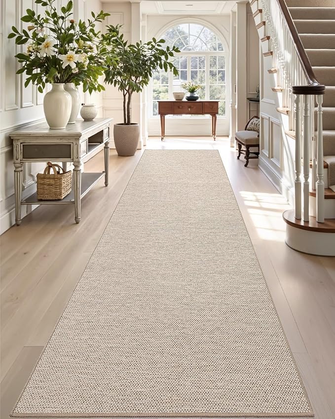 DEXI Hallway Runner Rug 2'4"x8', Non Slip Rubber Backed Runners Carpet by DEXI