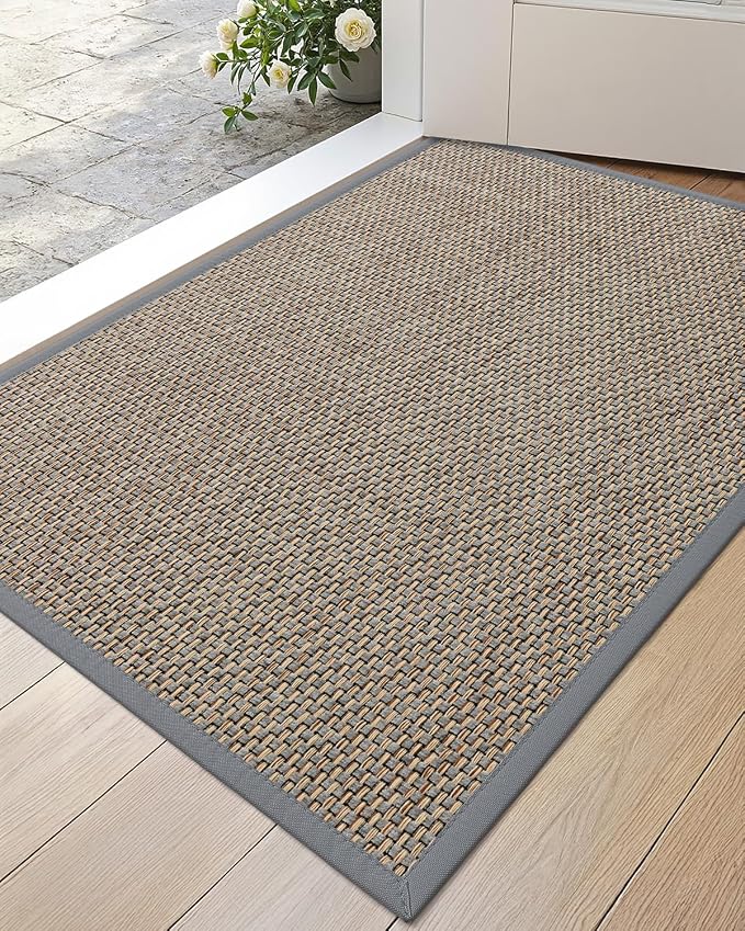 DEXI Ultra Thin Entryway Indoor Door Mat 24x36, Non Slip Rubber Backing Inside by DEXI