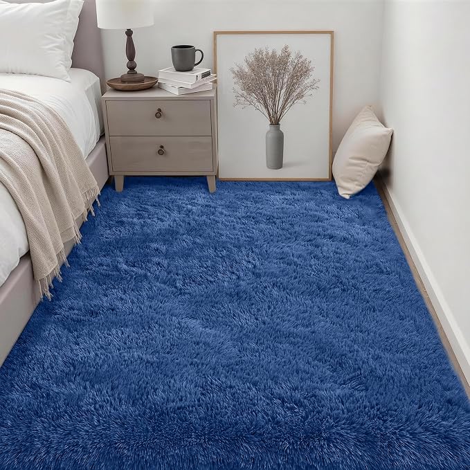 Fluffy 5x7 Area Rugs for Living Room Bedroom: Ultra Soft Shag Rug Non-Slip - Image 3