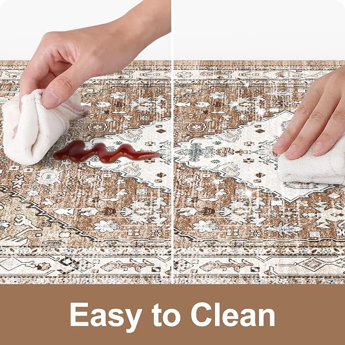 Collive Anti Fatigue Mats for Kitchen Floor, Boho Cushioned Waterproof Kitchen - Image 6