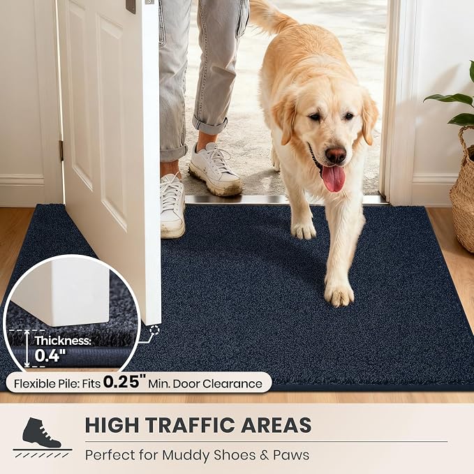 PURRUGS Easy Care Area Rug 4.5ft x 7ft, Non-Slip Washable Entryway Rug - Image 6