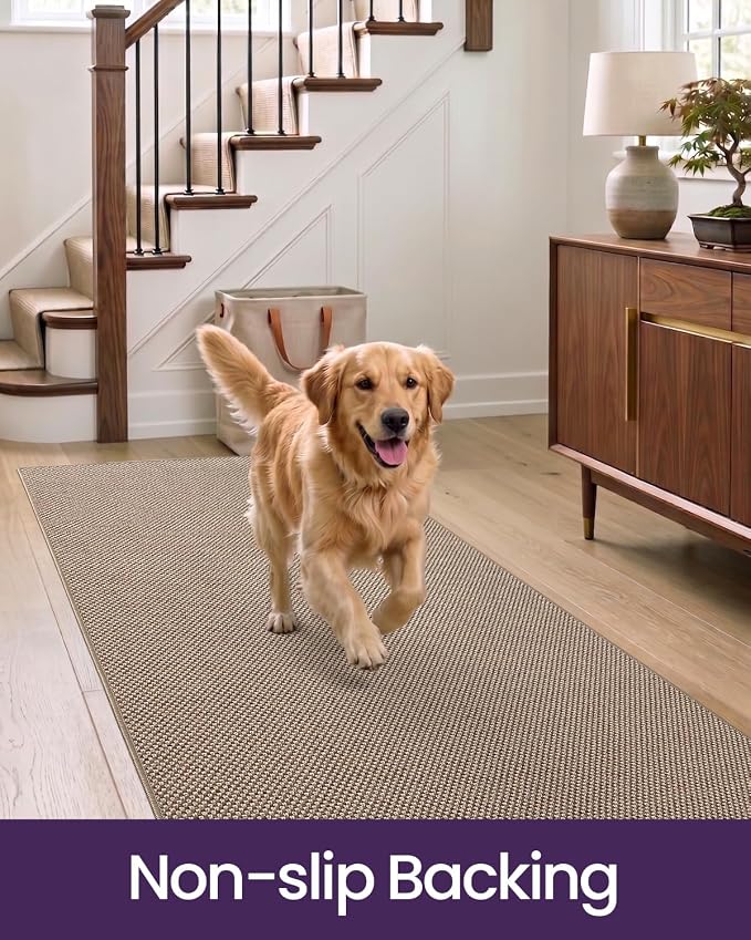 DEXI Hallway Runner Rug 2'8"x10', Non Slip Rubber Backed Runners Carpet - Image 7