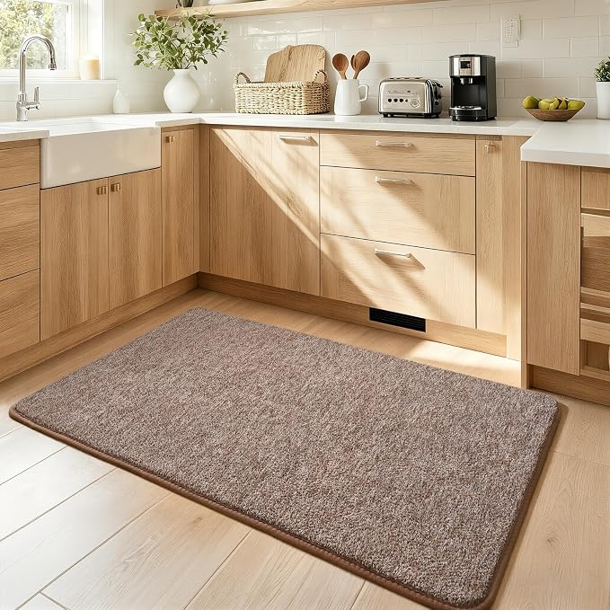 Keeko Soft 2x4 Small Runner Rug Brown, Bedside Rugs - Image 4