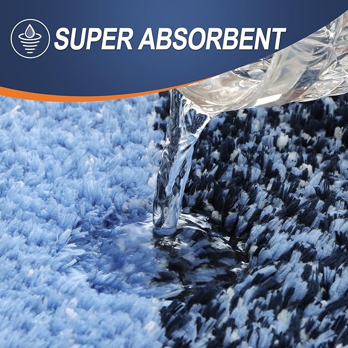 OLANLY Large Bathroom Rugs Mat 50x30, Extra Soft Absorbent Microfiber Bath Rugs - Image 4