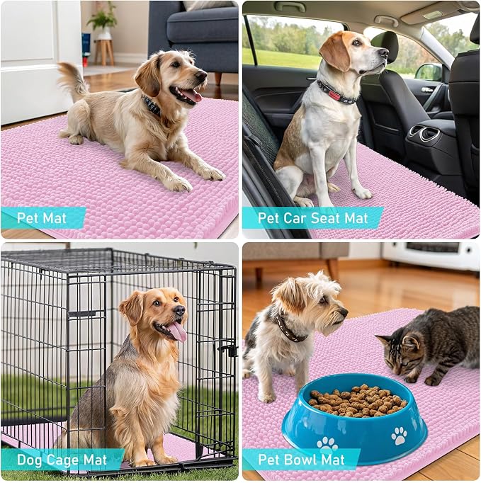 OLANLY Dog Door Mat for Muddy Paws 48x30, Absorbs Moisture and Dirt, Absorbent - Image 7