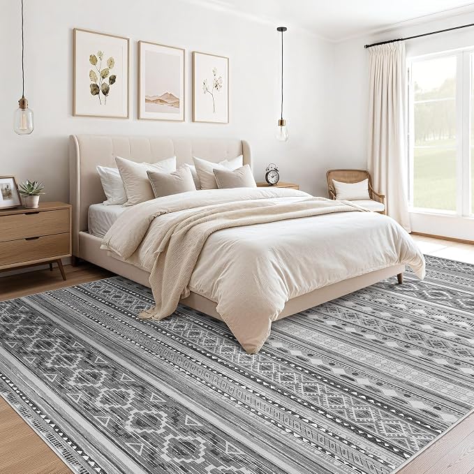 cotiled 10x12 Area Rugs Living Room Rug: Washable Boho Rugs - Image 2