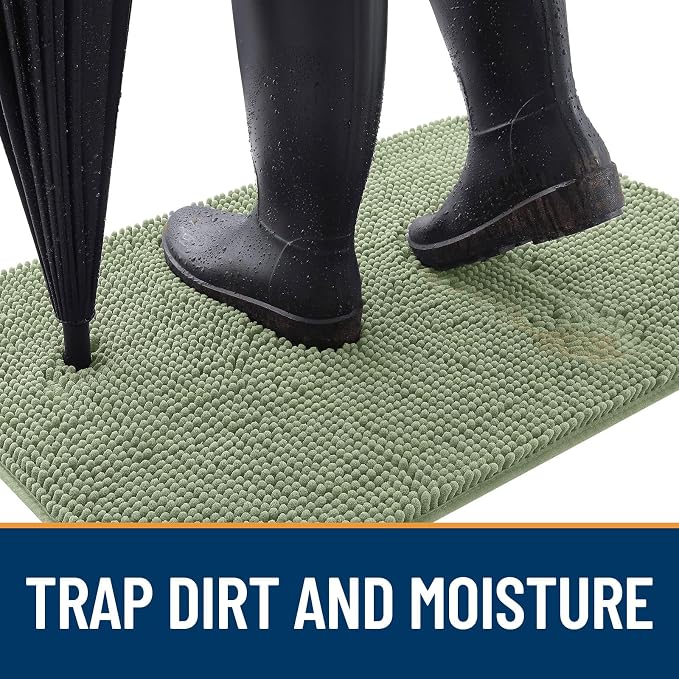 OLANLY Dog Door Mat for Muddy Paws 40x24, Absorbs Moisture and Dirt, Absorbent - Image 2