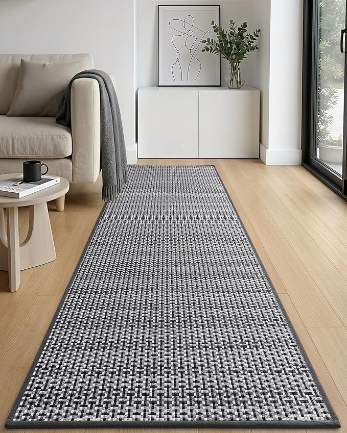 DEXI Hallway Runner Rug 2'4"x8', Non Slip Rubber Backed Runners Carpet - Image 7