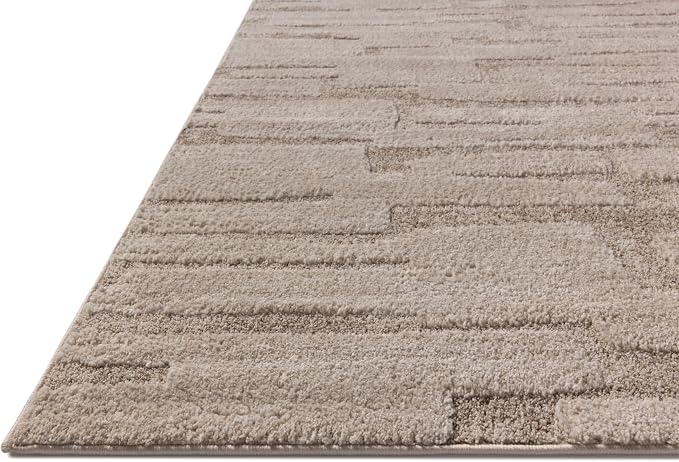Loloi Amber Lewis Monty Collection MOT-04 Taupe/Beige 6'-7" x 9'-3", .50" Pile - Image 6