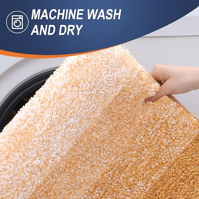 OLANLY Small Bathroom Rugs Mat 24x16, Extra Soft Absorbent Microfiber Bath Rugs - Image 6