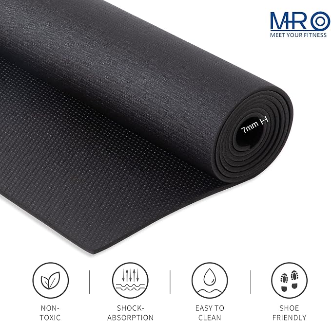 MRO Extra Large Exercise Mat For Home Gym, Extra Thick Durable Cardio Mat - Image 2