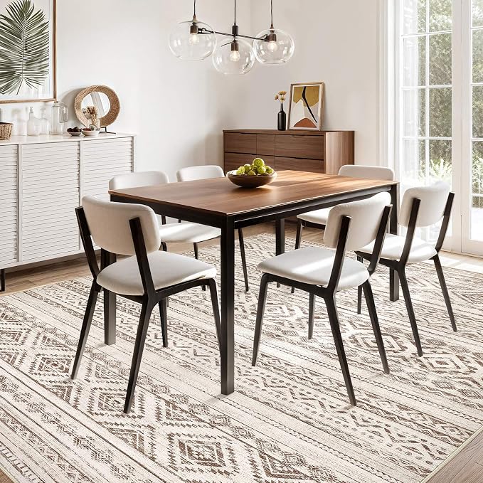 cotiled 10x14 Area Rugs Living Room Rug: Washable Boho Rugs - Image 7