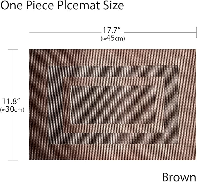 PIGCHCY Durable Plastic Placemats - Image 2