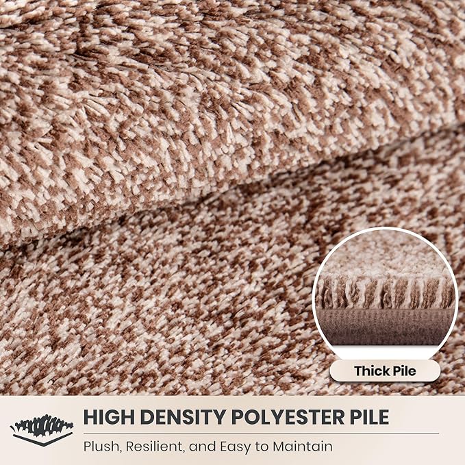 PURRUGS Easy Care Area Rug 4ft x 6ft, Non-Slip Machine Washable Entryway Rug - Image 4