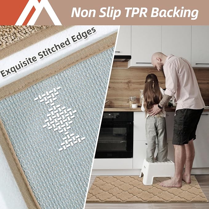 COSY HOMEER-Kitchen-Rugs-Non-Slip-Washable 24"x60" Absorbent Kitchen Runner Rug - Image 5
