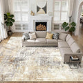 12x18 Rug Living Room: Washable Extra Large Abstract Modern Soft Area Rug Stain by LOONGRUG