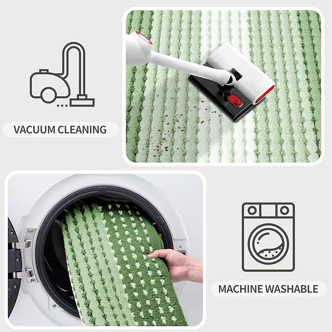 Kitinjoy Indoor Outdoor Door Mat, 30x17 Non-Slip Absorbent Dirt Trapper - Image 5