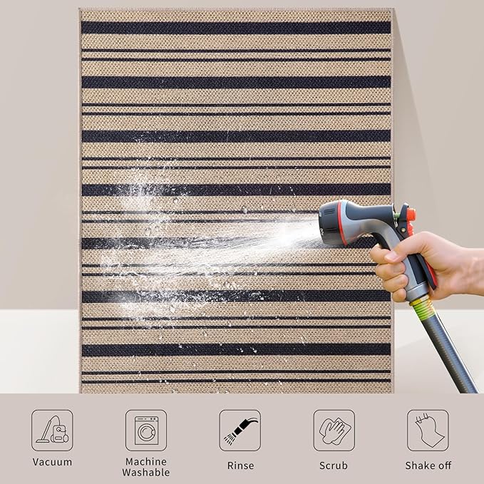 Tangsoo Modern Easy Jute Rug 2x4 Rug - Image 4