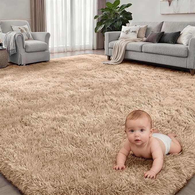 Fluffy 5x7 Area Rugs for Living Room Bedroom: Ultra Soft Shag Rug Non-Slip - Image 2