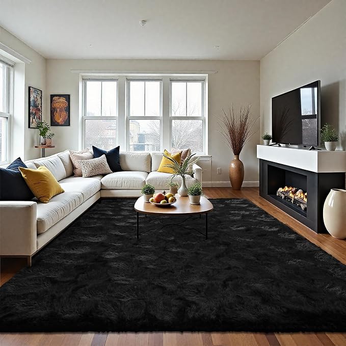 LOCHAS Ultra Soft Indoor Modern Area Rugs Fluffy Living Room Carpets - Image 2