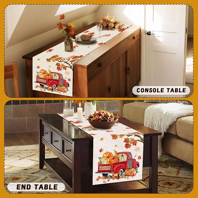 Bonsai Tree Fall Table Runner 120, Fall Runners - Image 6
