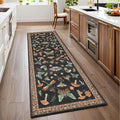 Mushroom 2x6 Runner Rug for Hallway Washable Kitchen Rugs Non Slip Low-Pile by ROYHOME