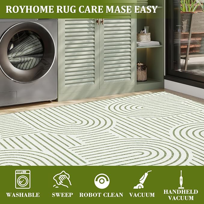 ROYHOME Washable Rug 9x12 Area Rugs - Image 8