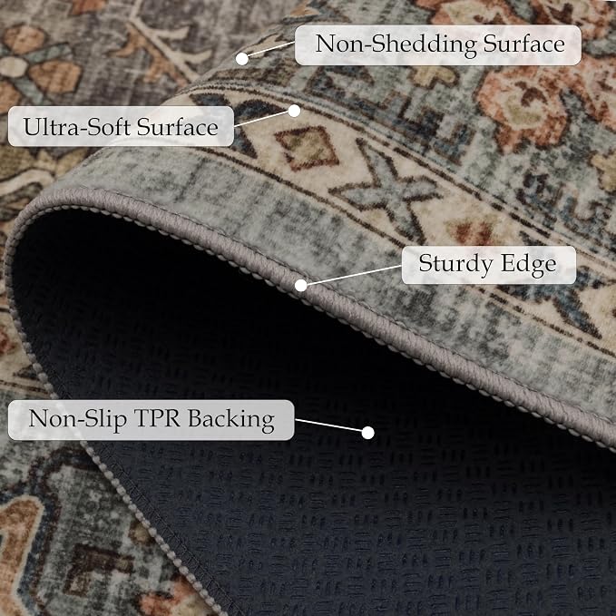 Ruaruarug Washable Area Rug 2x3 - Image 2