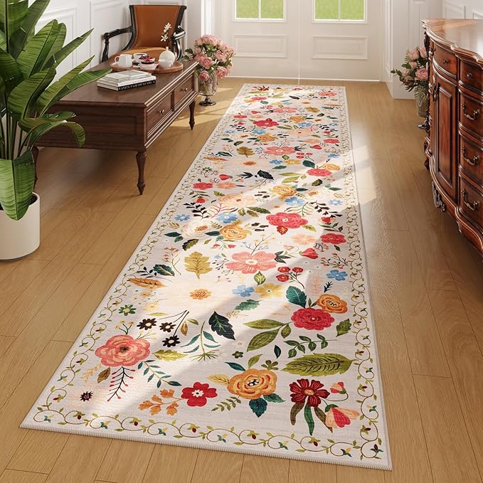 Rugcomf Runners for Hallways Kitchen Runner Rug Non Slip 2'x 10' Long Washable by Rugcomf
