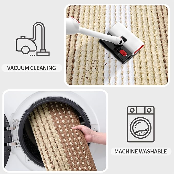 Kitinjoy Indoor Outdoor Door Mat, 40x32 Non-Slip Absorbent Dirt Trapper - Image 5