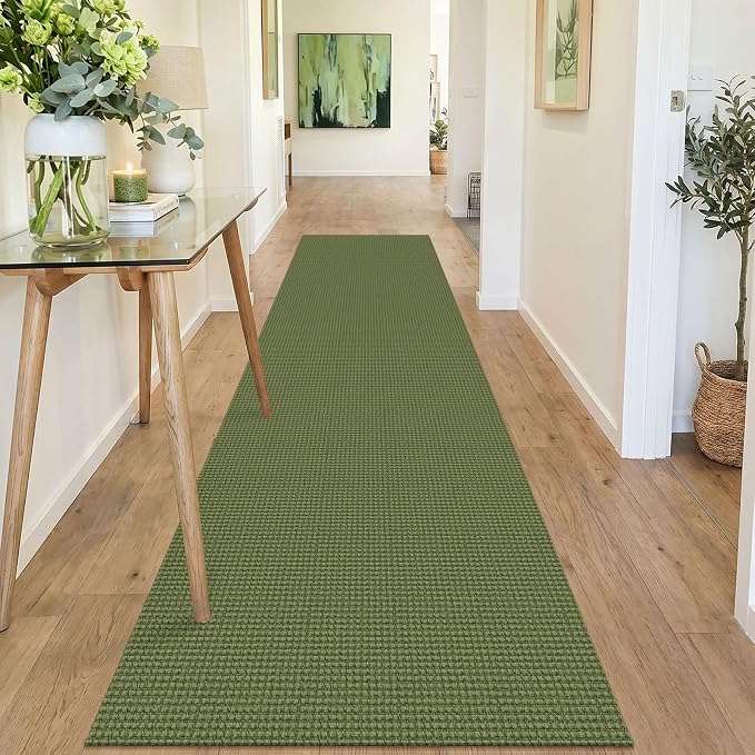 IOHOUZE Washable Runner Rug 2.6x10 Non Slip Rubber Backed Long Hallway Runner - Image 8