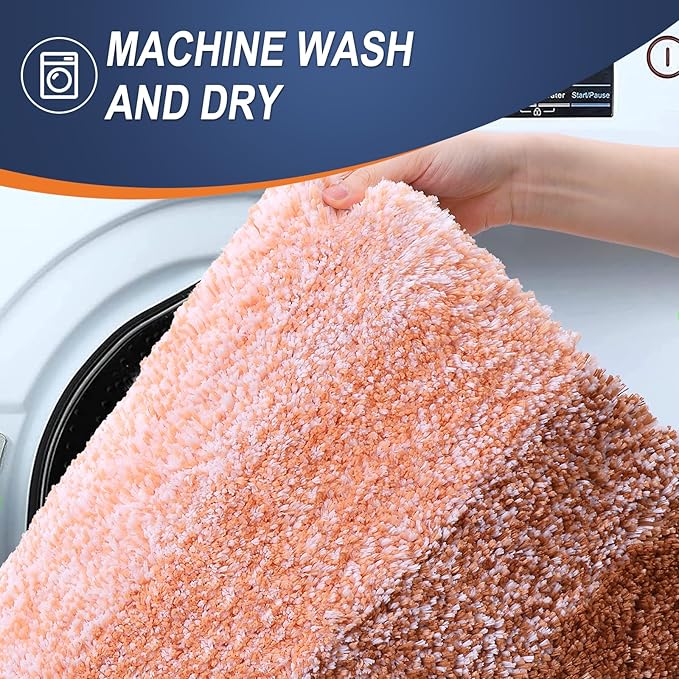 OLANLY Large Bathroom Rugs Mat 50x30, Extra Soft Absorbent Microfiber Bath Rugs - Image 5