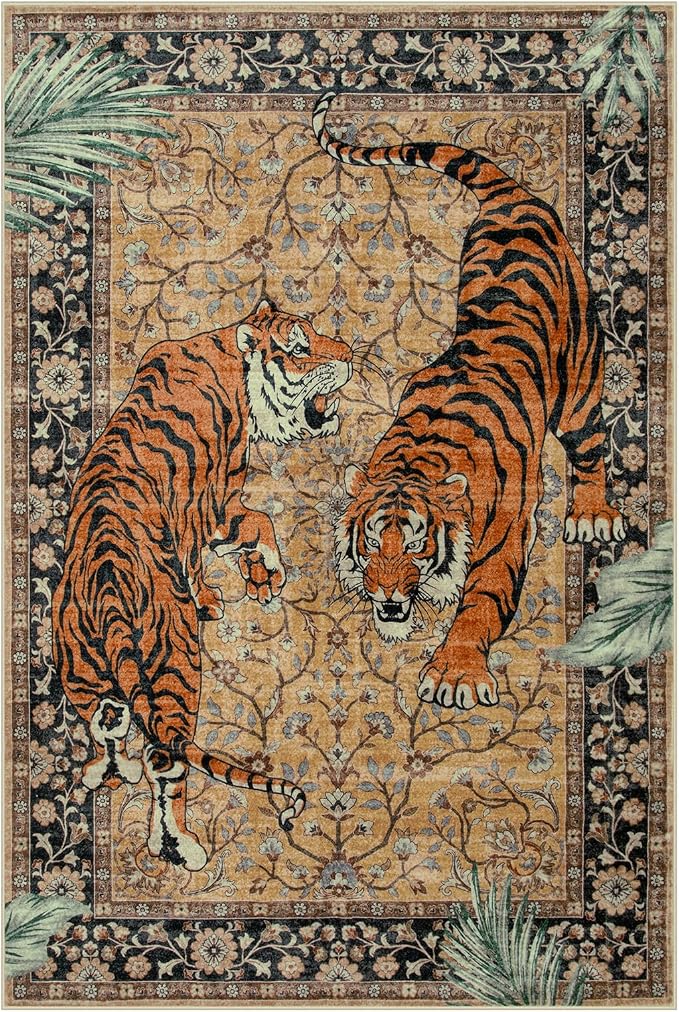 Moynesa Tiger 6x9 Rug, Washable Large Rugs - Image 3