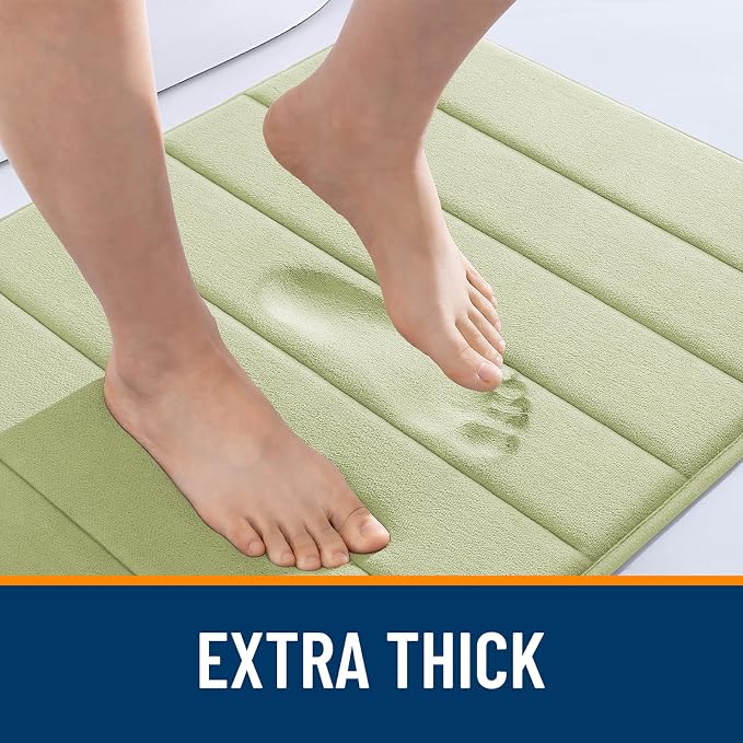OLANLY Memory Foam Long Bathroom Rugs Runner 59x24, Super Soft Absorbent Bath - Image 6