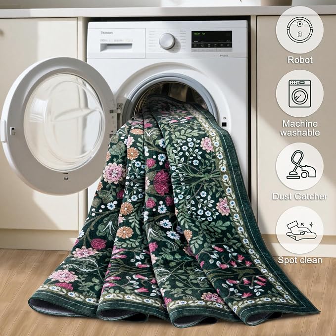 Runner Rug for Entryway: 3x10 Kitchen Rugs Non Slip Washable Ultra-Thin Soft - Image 8