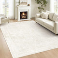 Bedroom Rug Washable Large Area Rugs Foldable Low Pile Print Non Slip Boho by LOSBULAKE