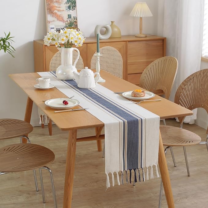 Blue Table Runner 60 Inches Long - Image 7