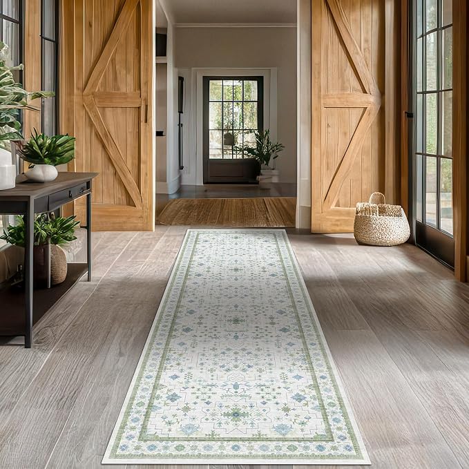 Hazo Haus Oushak 3x20 Wide Hallway Runner Rug by HazoHaus