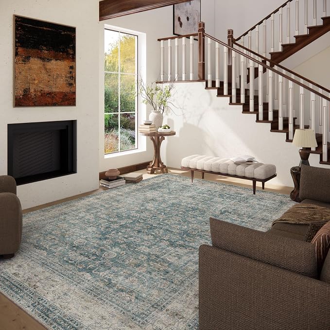 Area Rugs 9x12 Living Room: Washable Rugs - Image 2