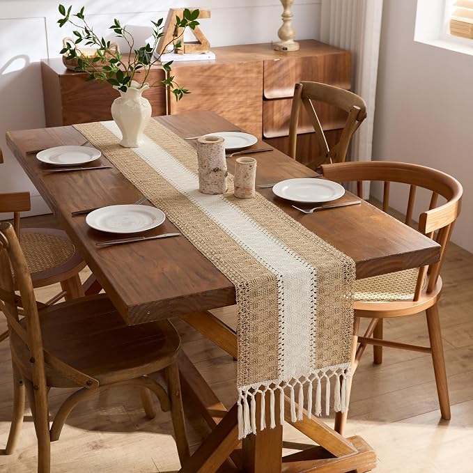 Baccessor Boho Macrame Table Runner - Image 6