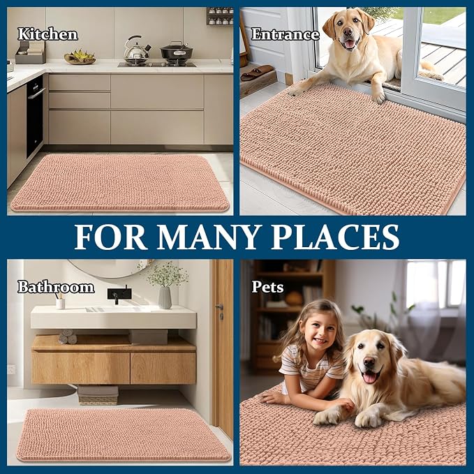 OLANLY Dog Door Mat for Muddy Paws 47x32, Absorbs Moisture and Dirt, Absorbent - Image 8